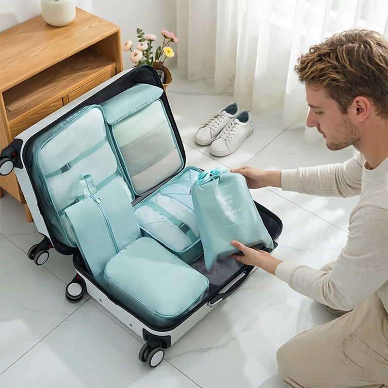 ZELAVO TRAVEL SET | 7 Organisateurs de Valise